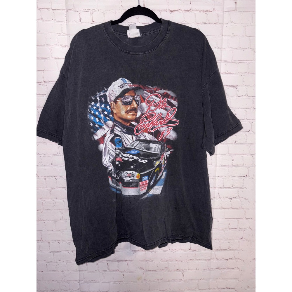 Vintage Dale Earnhardt NASCAR T Shirt Chase Authentics Black 90s Y2K Mens XXL